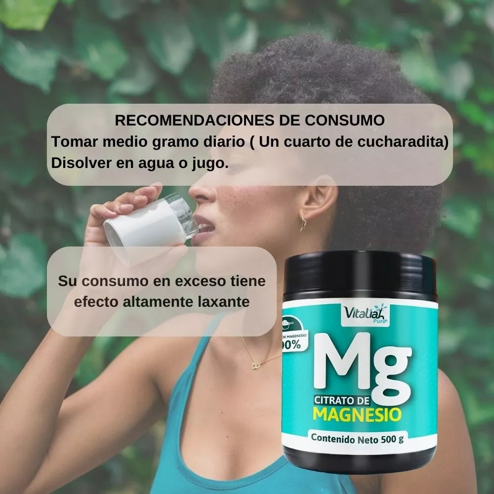 CITRATO DE MAGNESIO 100% PURO 500 G