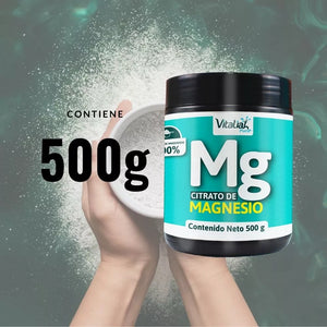 CITRATO DE MAGNESIO 100% PURO 500 G